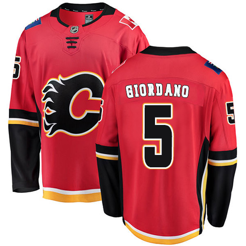 Herren Calgary Flames Eishockey Trikot Mark Giordano #5 Breakaway Rot Fanatics Branded Heim